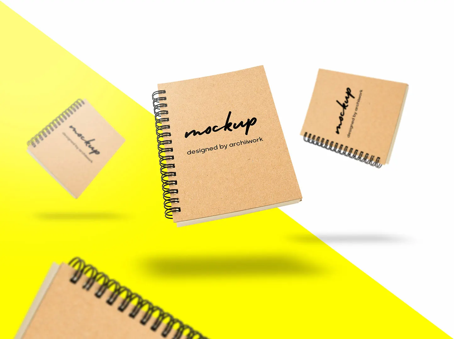 موکاپ جلد دفترچه یادداشت برای ارائه جذاب طراحی لوگو شما یک موکاپ فتوشاپی لایه باز