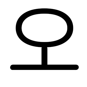 حرف O در اوجینگِئو که دایره از آن اقتباس شده است.( استفاده شده در لوگوی بازی ماهی مرکب )