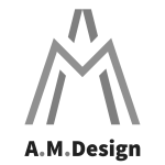 لوگوی گروه طراحی مدنیان -A.M. design